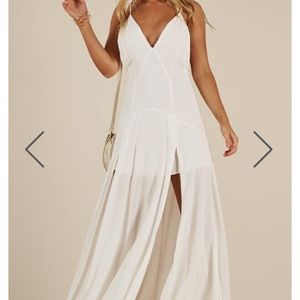 White Showpo Maxi Dress